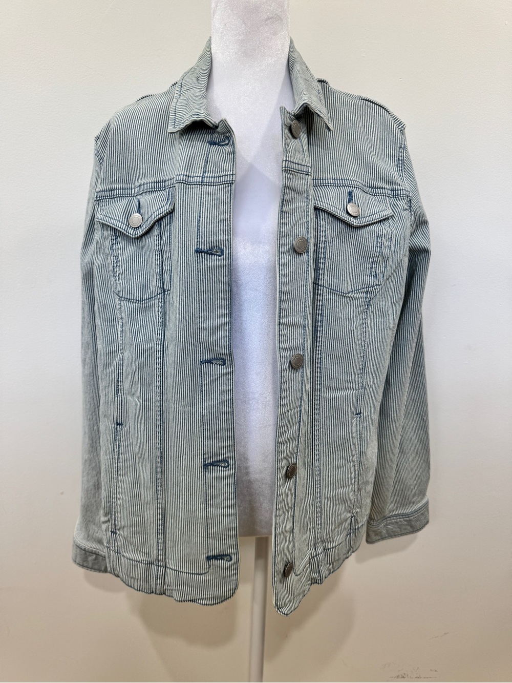 Croft & Barrow Blue Striped jacket